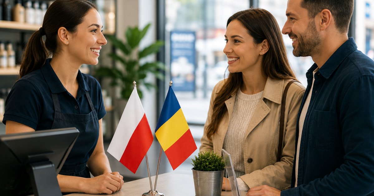 Serving Polish and Romanian customers