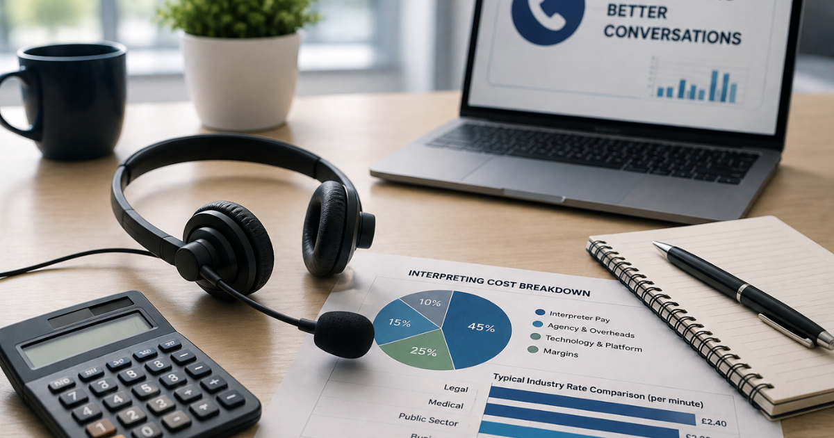 What a phone interpreter actually costs in the UK